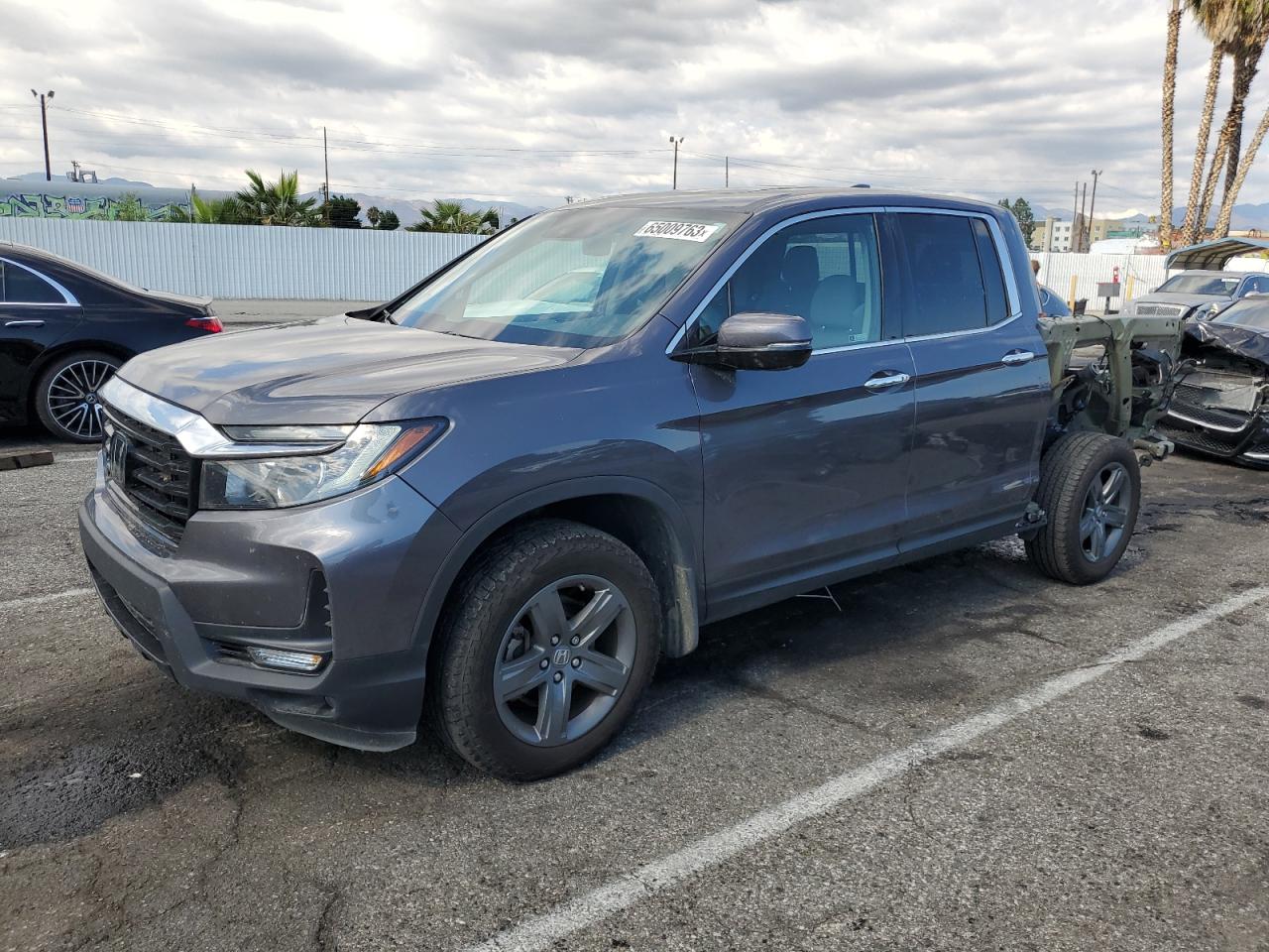 2022 HONDA RIDGELINE RTL VIN:5FPYK3F74NB014163