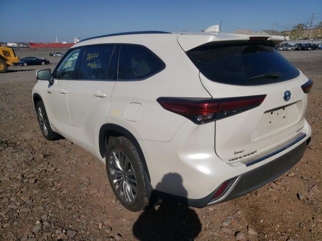 2021 TOYOTA HIGHLANDER HYBRID PLATINUM VIN: 5TDEBR***********