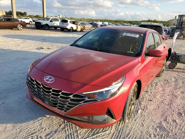 2021 HYUNDAI ELANTRA SEL VIN: 5NPLN4AG8MH037596