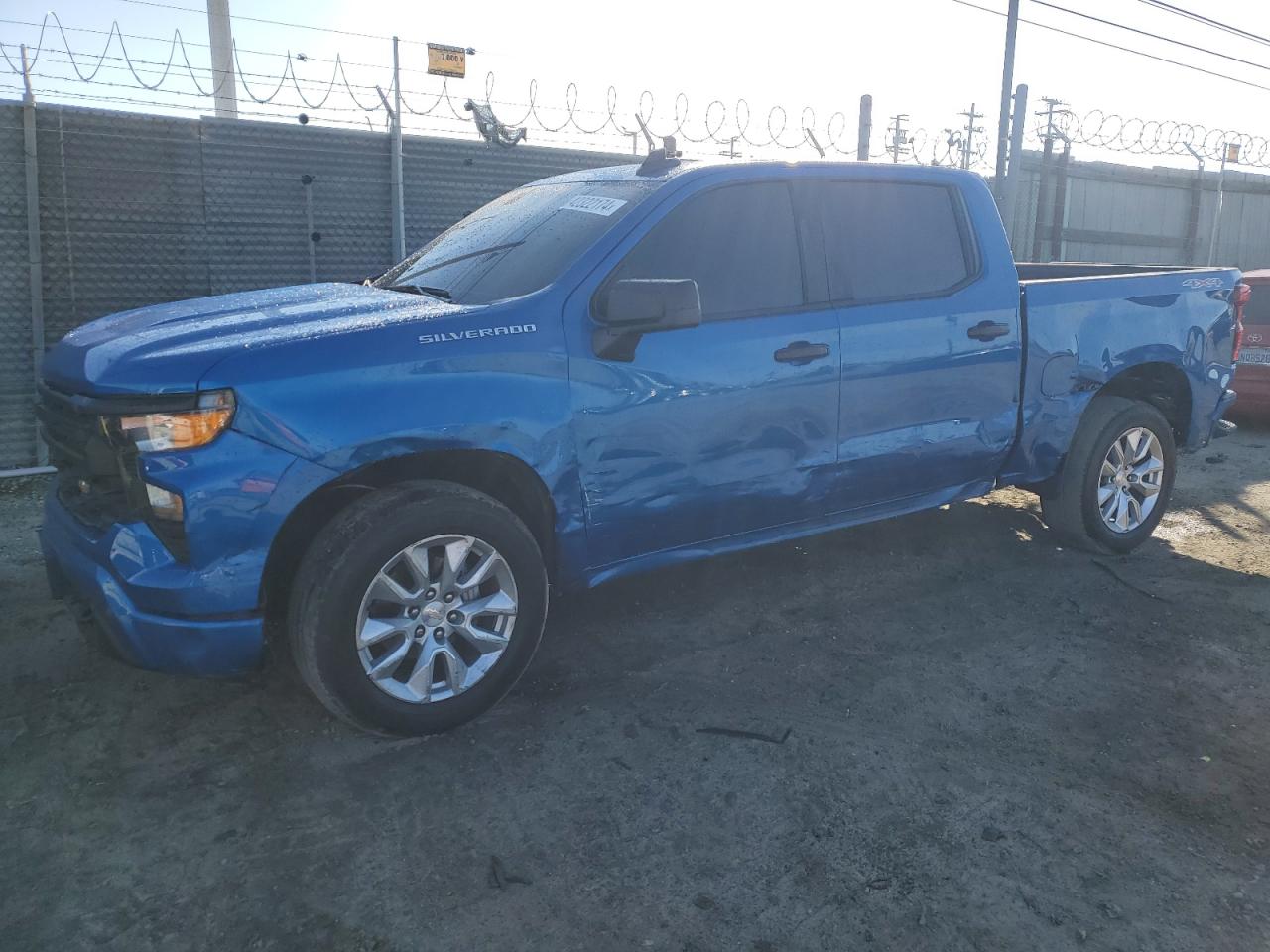 2022 CHEVROLET SILVERADO K1500 CUSTOM VIN:1GCPDBEK5NZ581880