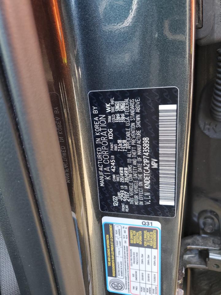 2023 KIA SELTOS SX VIN:KNDETCA21P7435898
