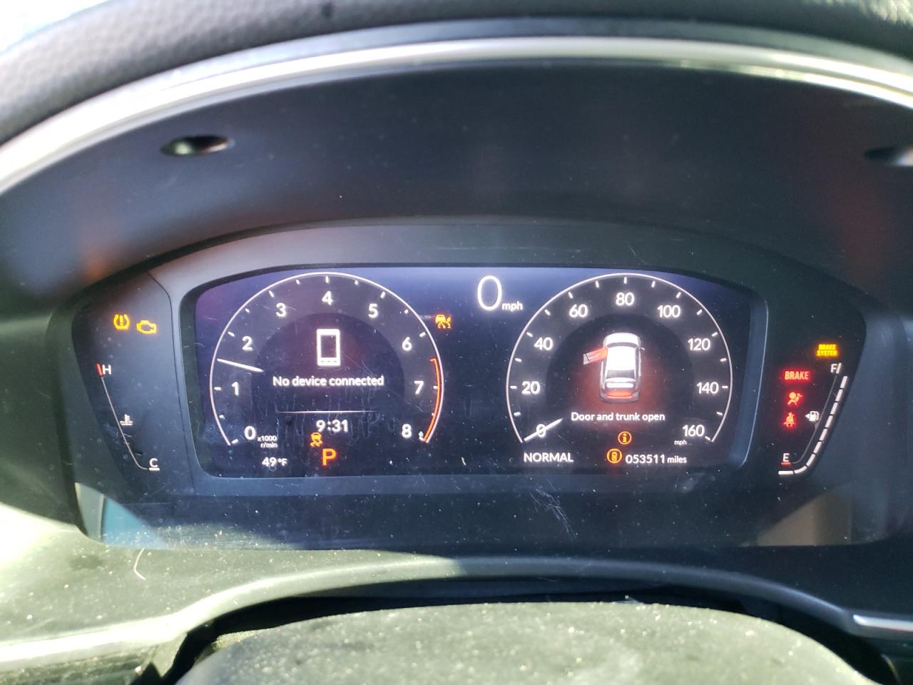 2022 HONDA CIVIC TOURING VIN:2HGFE1F93NH310011