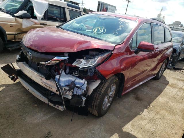 2021 TOYOTA SIENNA XLE VIN: 5TDYRKEC2MS066592