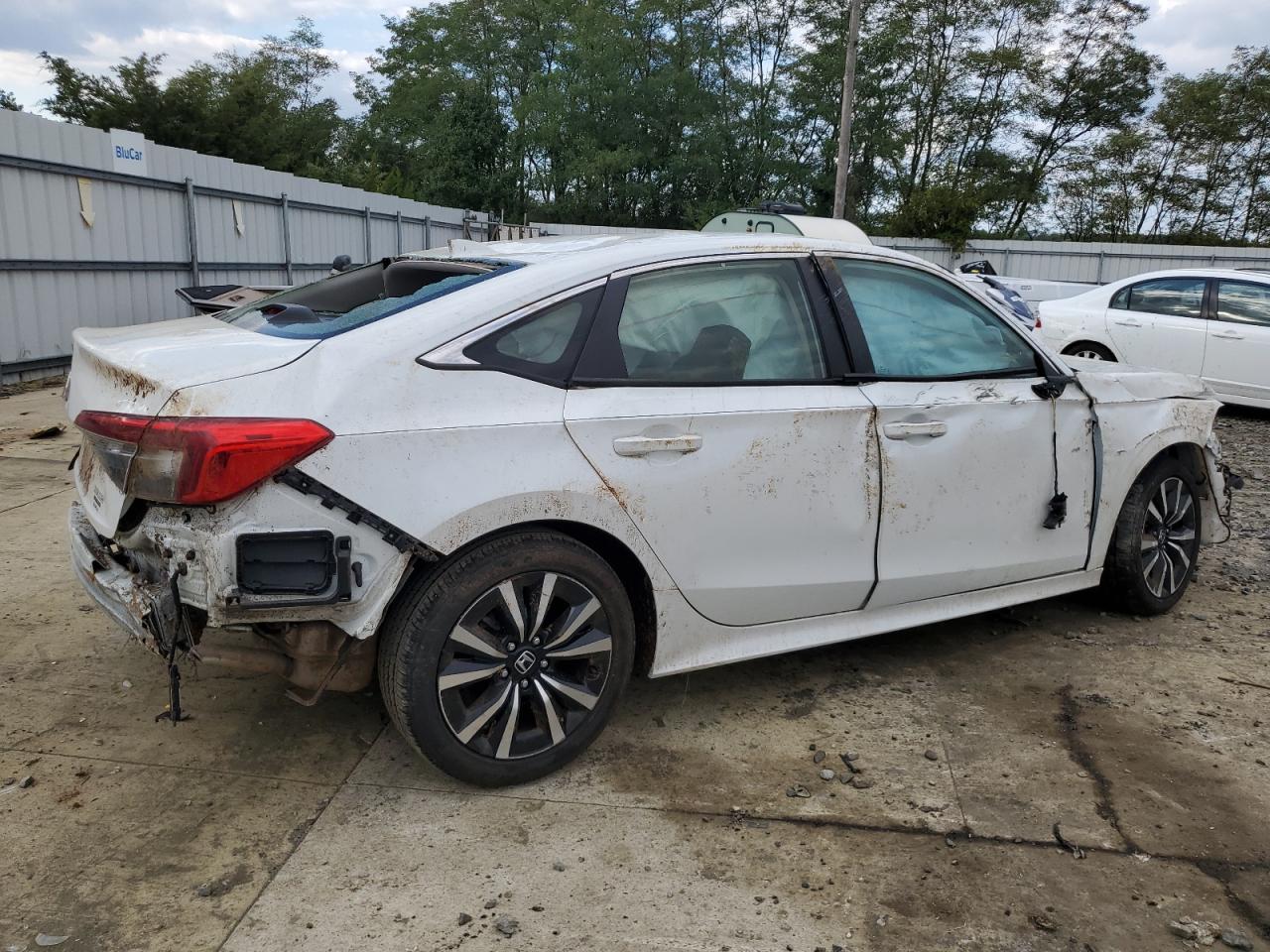 2022 HONDA CIVIC EX VIN:JHMFE1F75NX008355