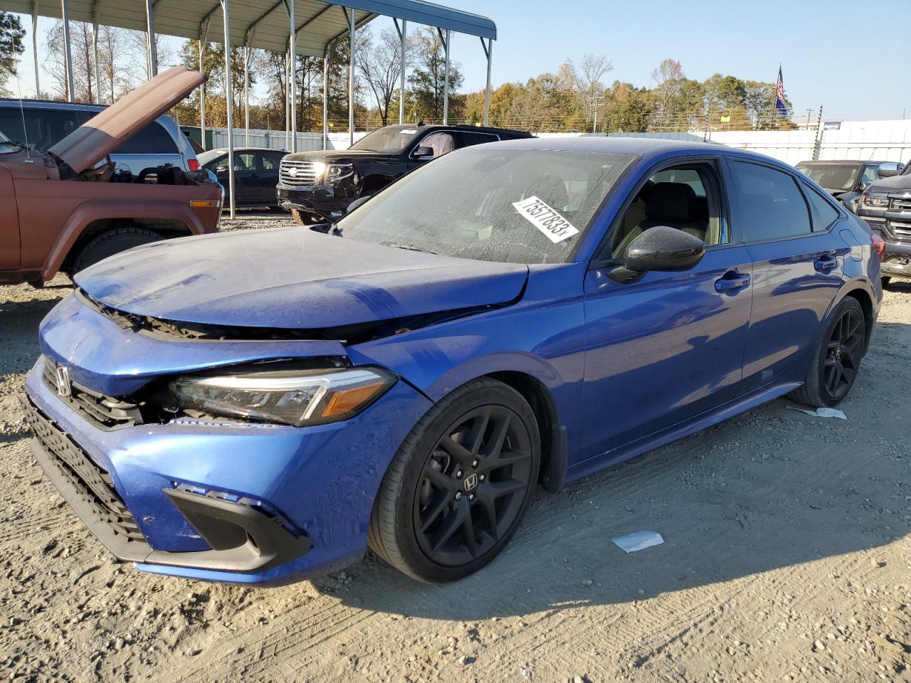 2022 HONDA CIVIC SPORT VIN:2HGFE2F51NH535496