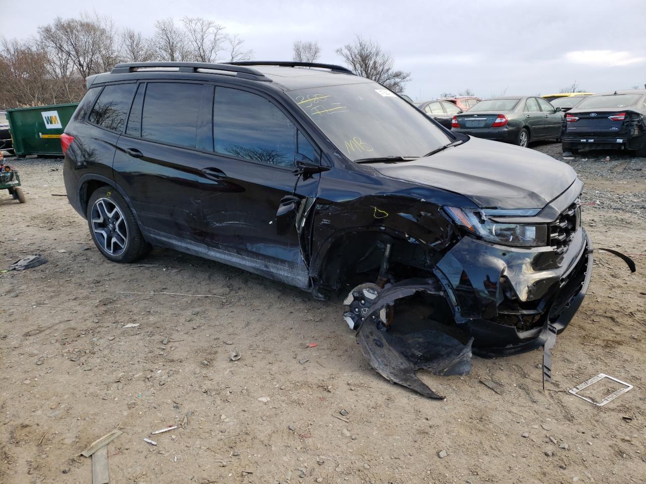 2022 HONDA PASSPORT ELITE VIN:5FNYF8H08NB014788