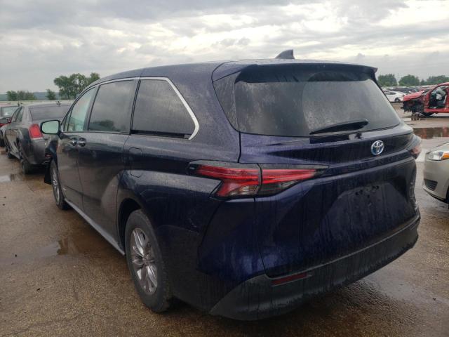 2021 TOYOTA SIENNA XLE VIN: 5TDYRKEC6MS043350