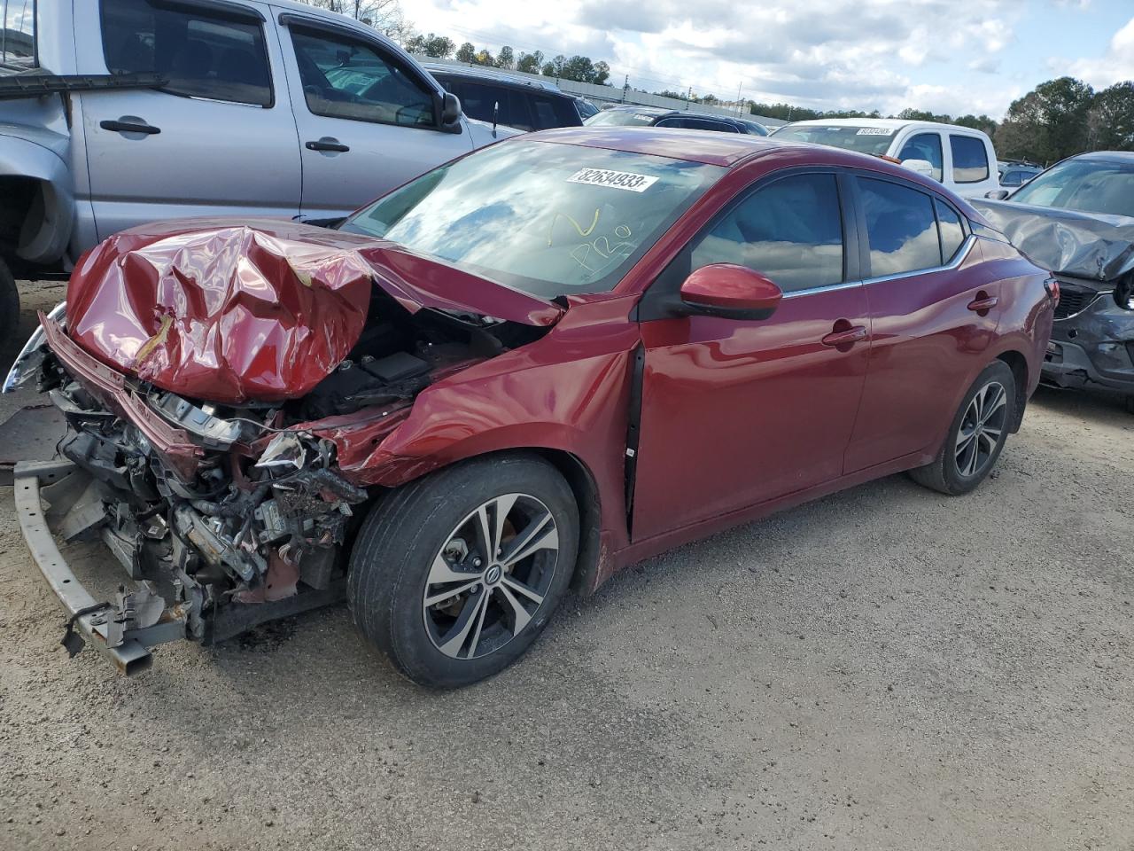 2022 NISSAN SENTRA SV VIN:3N1AB8CV9NY205868