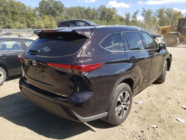 2021 TOYOTA HIGHLANDER XLE VIN: 5TDGZRBH6MS144828