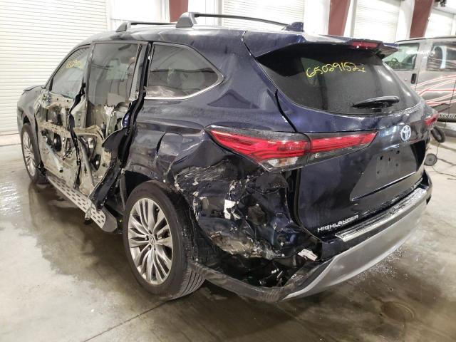 2021 TOYOTA HIGHLANDER HYBRID PLATINUM VIN: 5TDFARAH1MS010412