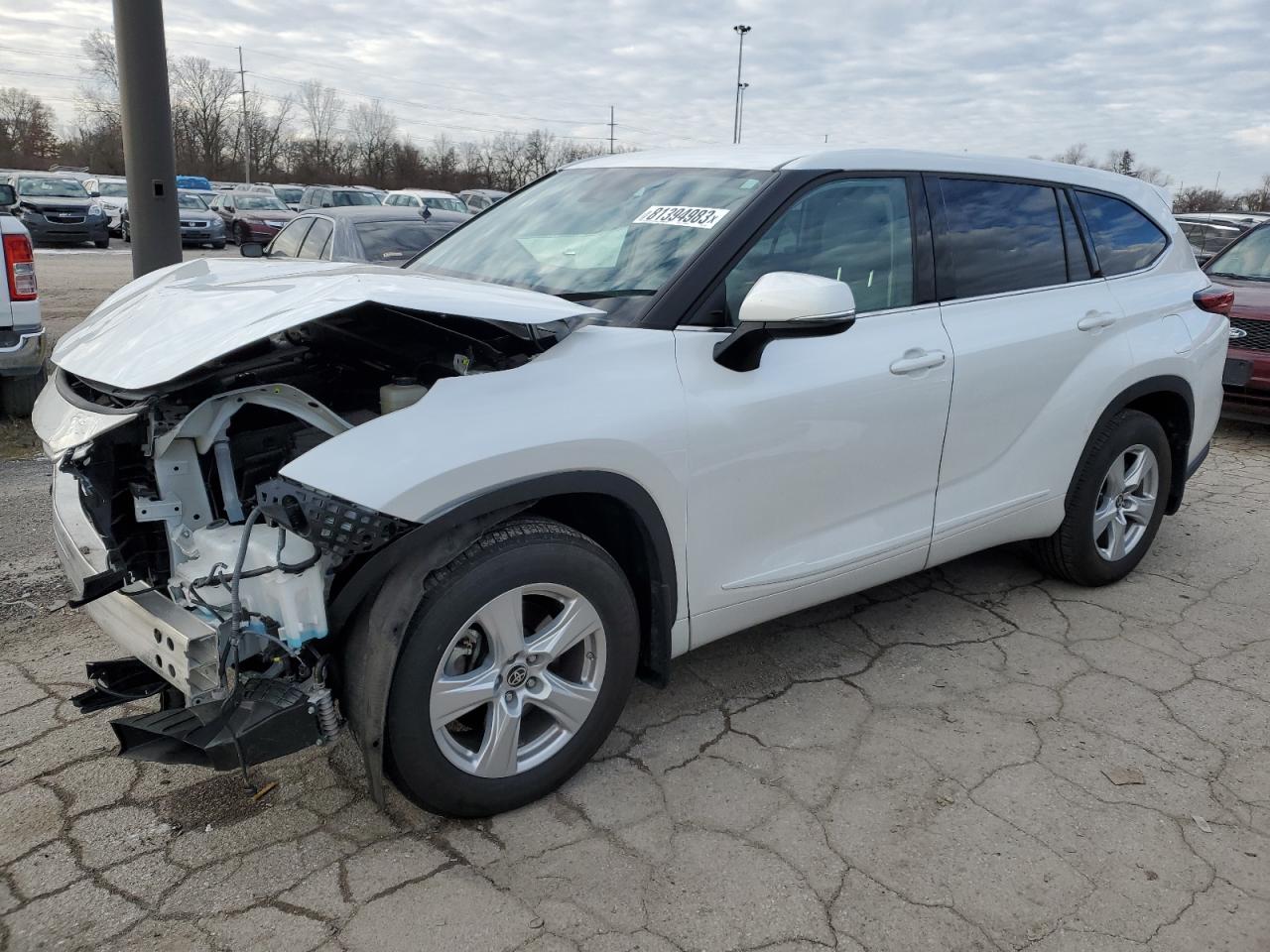 2022 TOYOTA HIGHLANDER L VIN:5TDBZRBH3NS163011