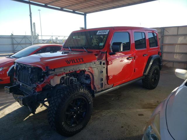 2021 JEEP WRANGLER UNLIMITED SPORT VIN: 1C4HJXDG4MW648881