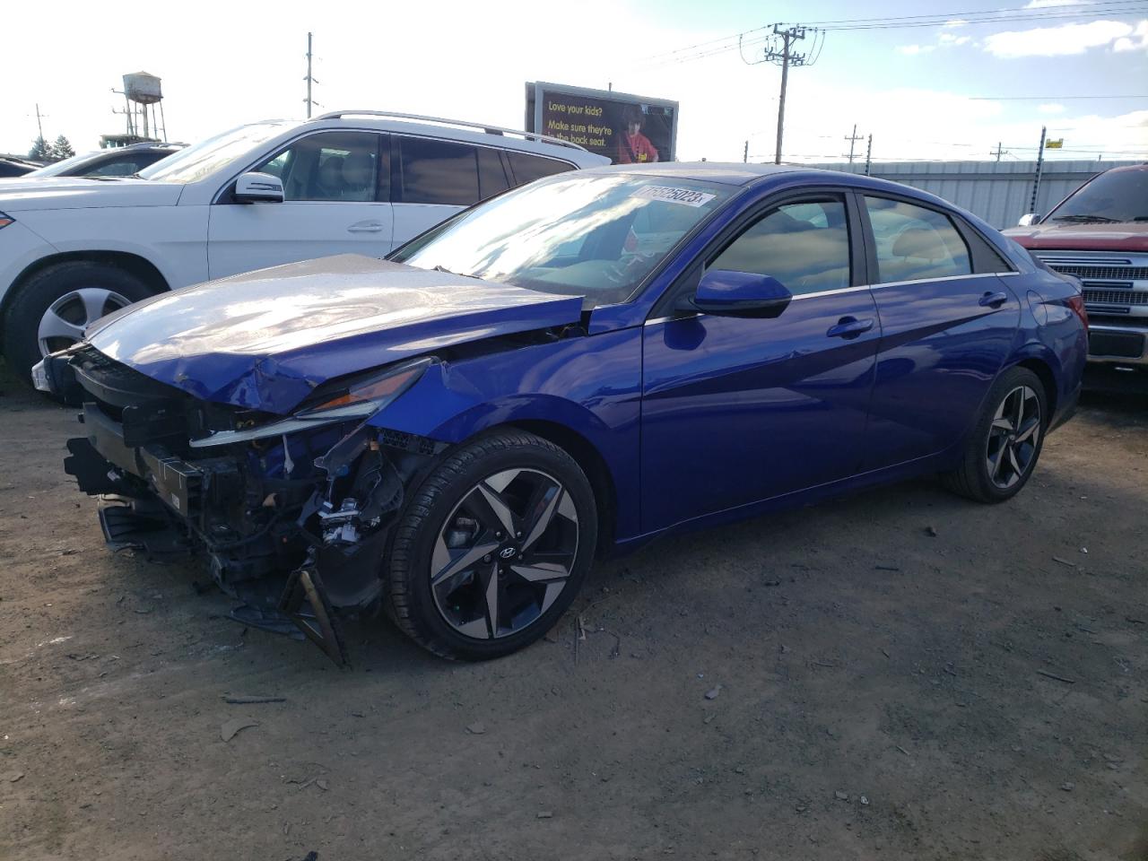 2022 HYUNDAI ELANTRA SEL VIN:KMHLN4AG9NU247045