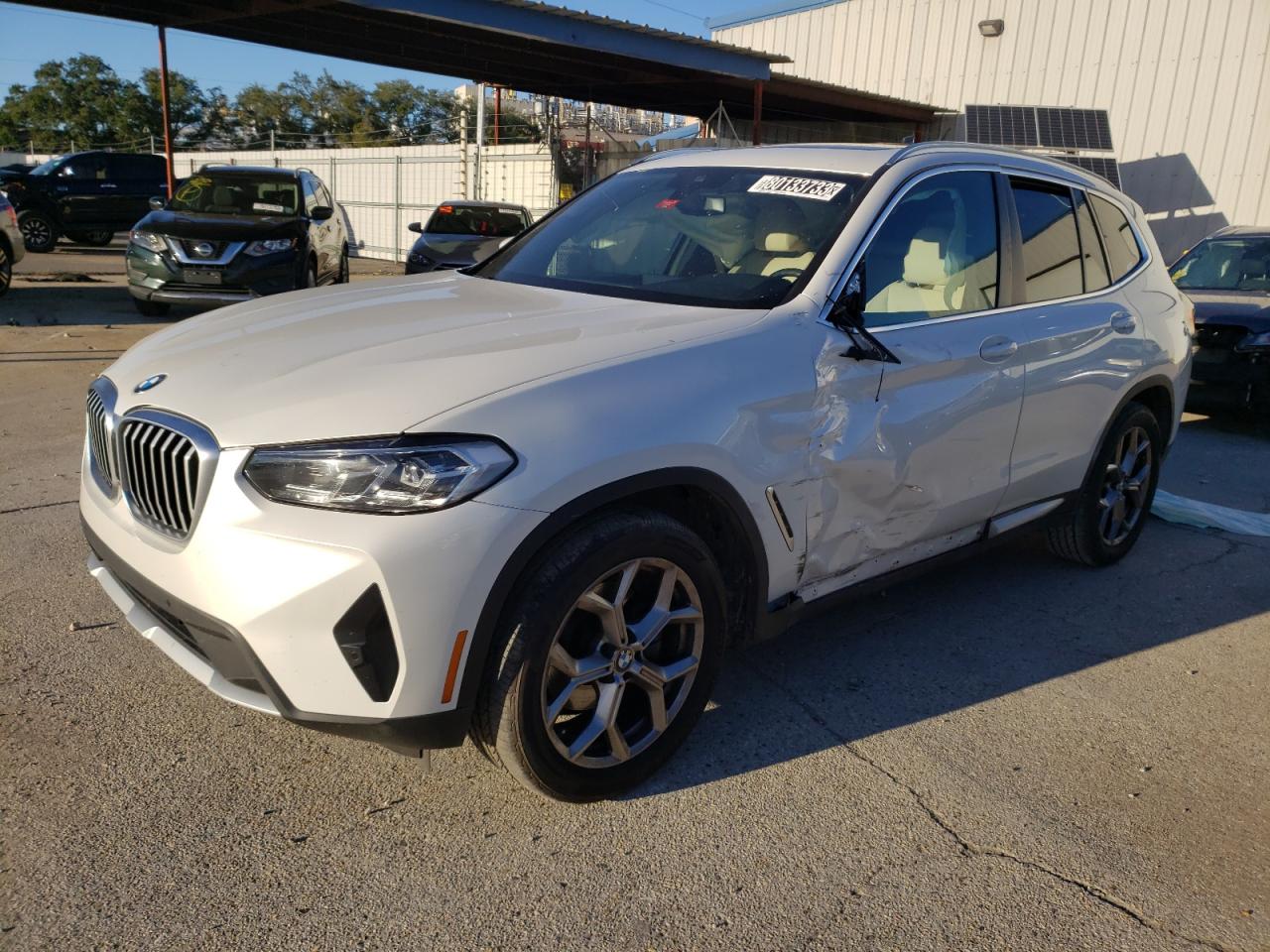 2022 BMW X3 SDRIVE30I VIN:5UX43DP03N9N17445