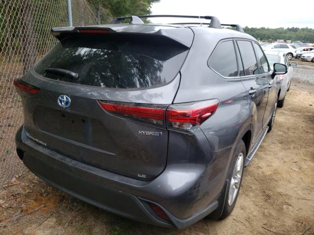 2021 TOYOTA HIGHLANDER HYBRID LE VIN: 5TDBBR***********