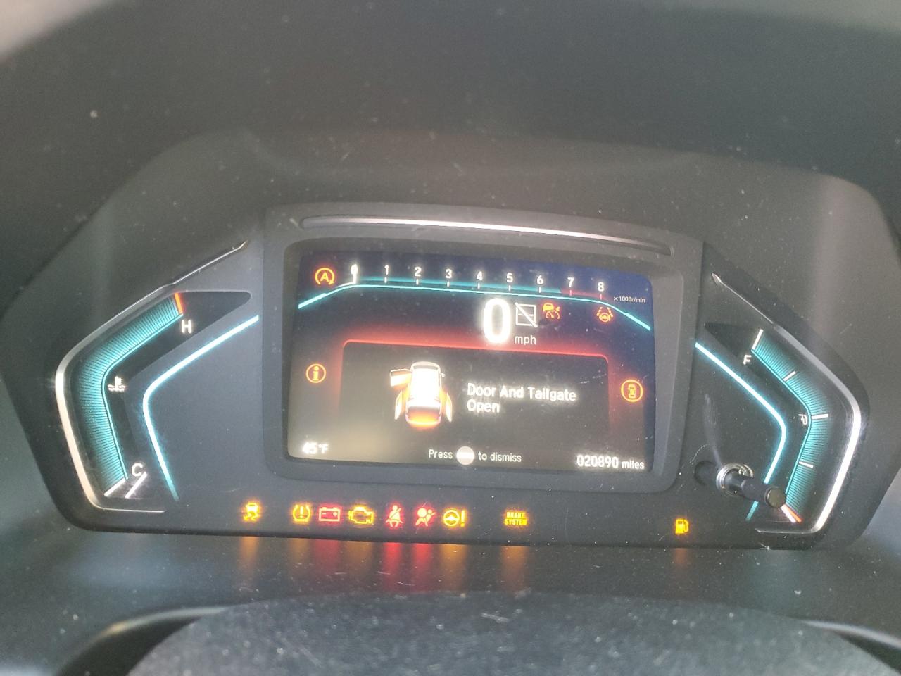 2022 HONDA ODYSSEY EXL VIN:5FNRL6H7XNB016024