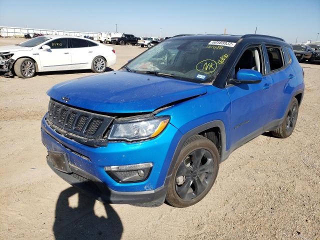 2021 JEEP COMPASS LATITUDE VIN: 3C4NJCBB7MT505481