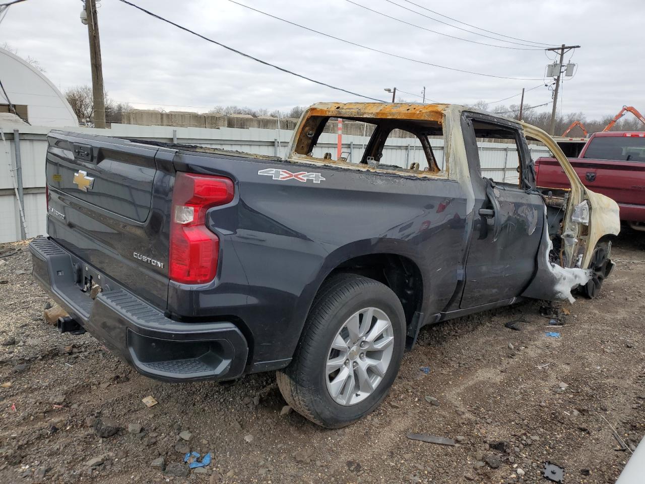 2022 CHEVROLET SILVERADO K1500 CUSTOM VIN:3GCPDBEK6NG651161