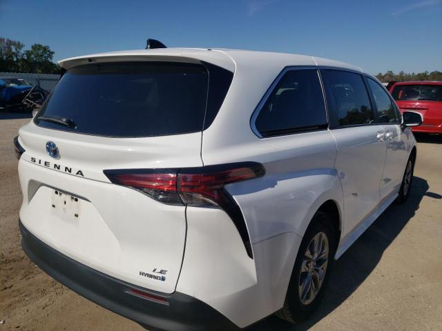 2021 TOYOTA SIENNA LE VIN: 5TDKRKEC8MS039256