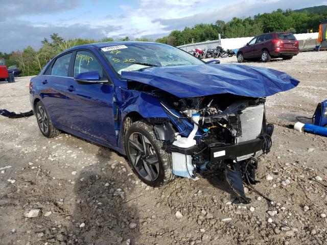 2021 HYUNDAI ELANTRA LIMITED VIN: 5NPLP4AG6MH024999