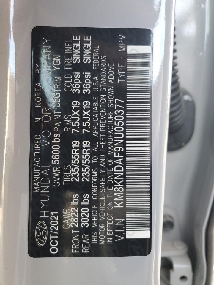 2022 HYUNDAI IONIQ 5 SEL VIN:KM8KNDAF9NU050377