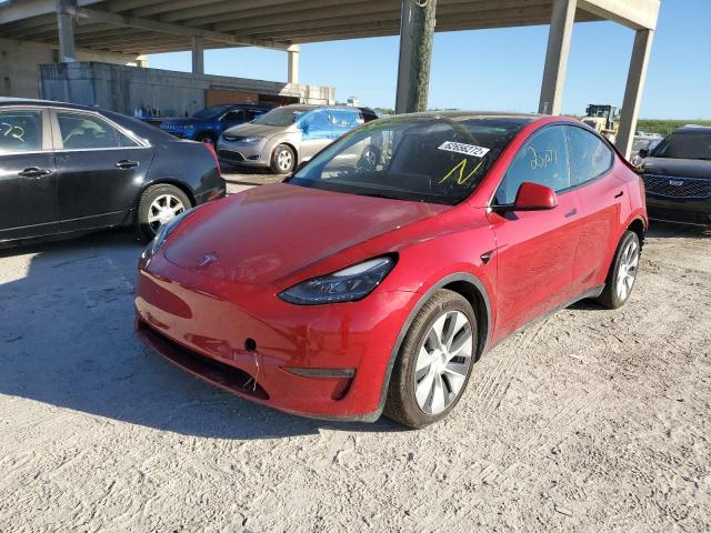 2021 TESLA MODEL Y VIN: 5YJYGDEE1MF174306