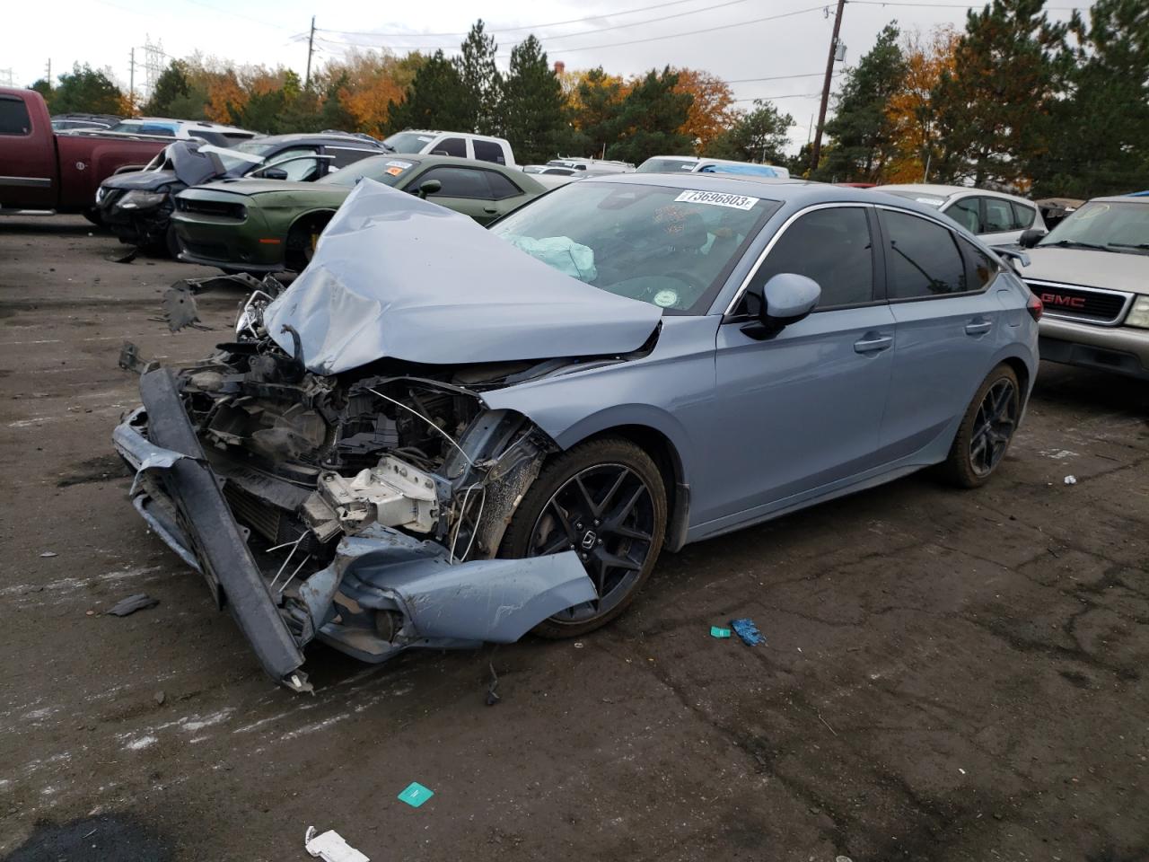 2022 HONDA CIVIC SPORT TOURING VIN:19XFL1G81NE000221