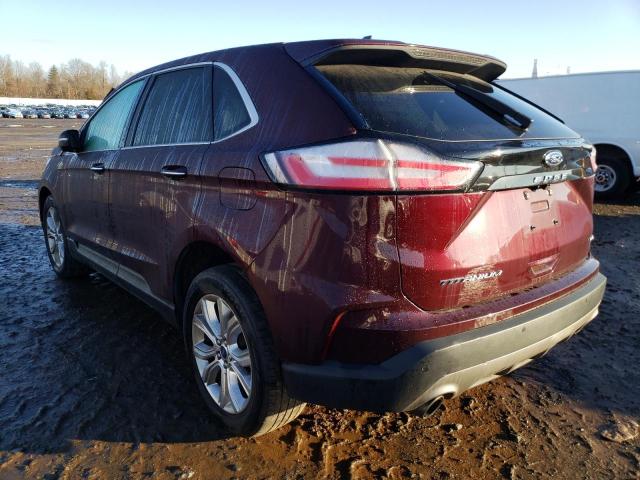2021 FORD EDGE TITANIUM VIN: 2FMPK4K90MBA18168