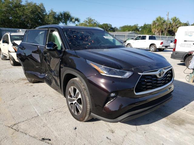 2021 TOYOTA HIGHLANDER XLE VIN: 5TDGZRAH7MS087881