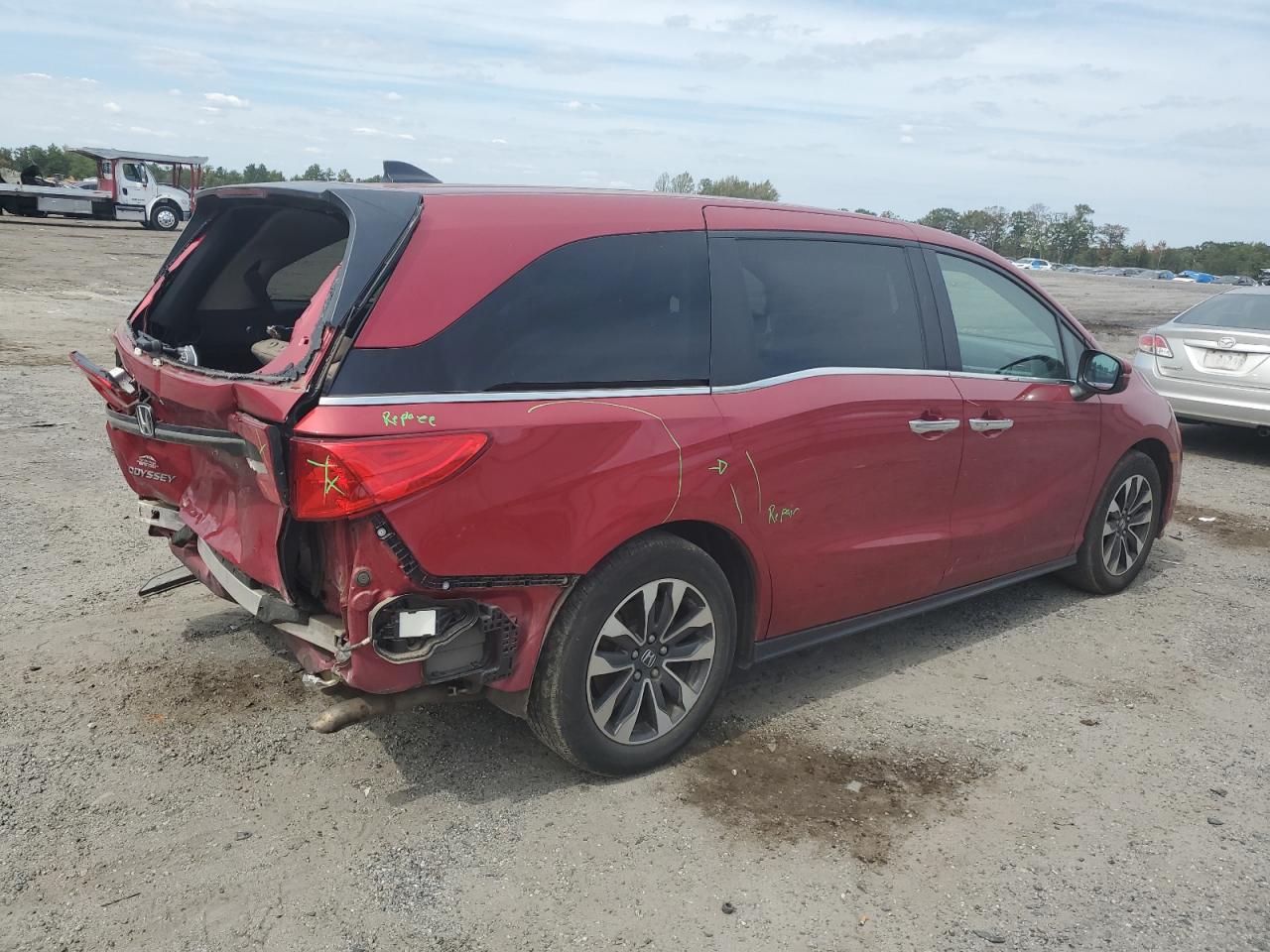 2022 HONDA ODYSSEY EXL VIN:5FNRL6H79NB044400