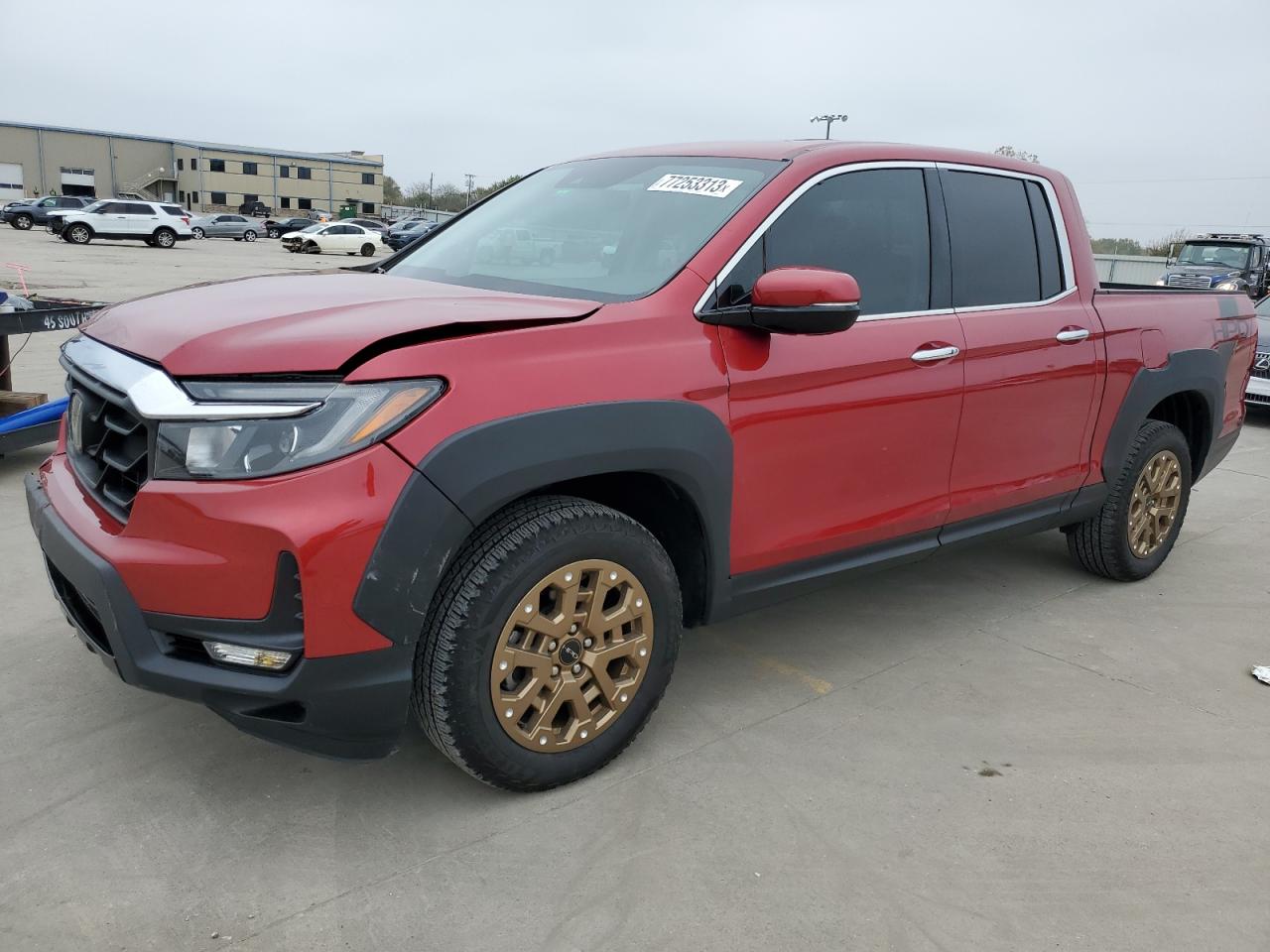 2022 HONDA RIDGELINE RTL VIN:5FPYK3F77NB003464