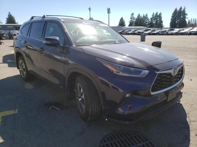 2021 TOYOTA HIGHLANDER HYBRID XLE VIN: 5TDGBRCH0MS065996