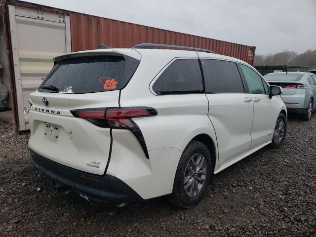 2021 TOYOTA SIENNA XLE VIN: 5TDYRKEC0MS056174