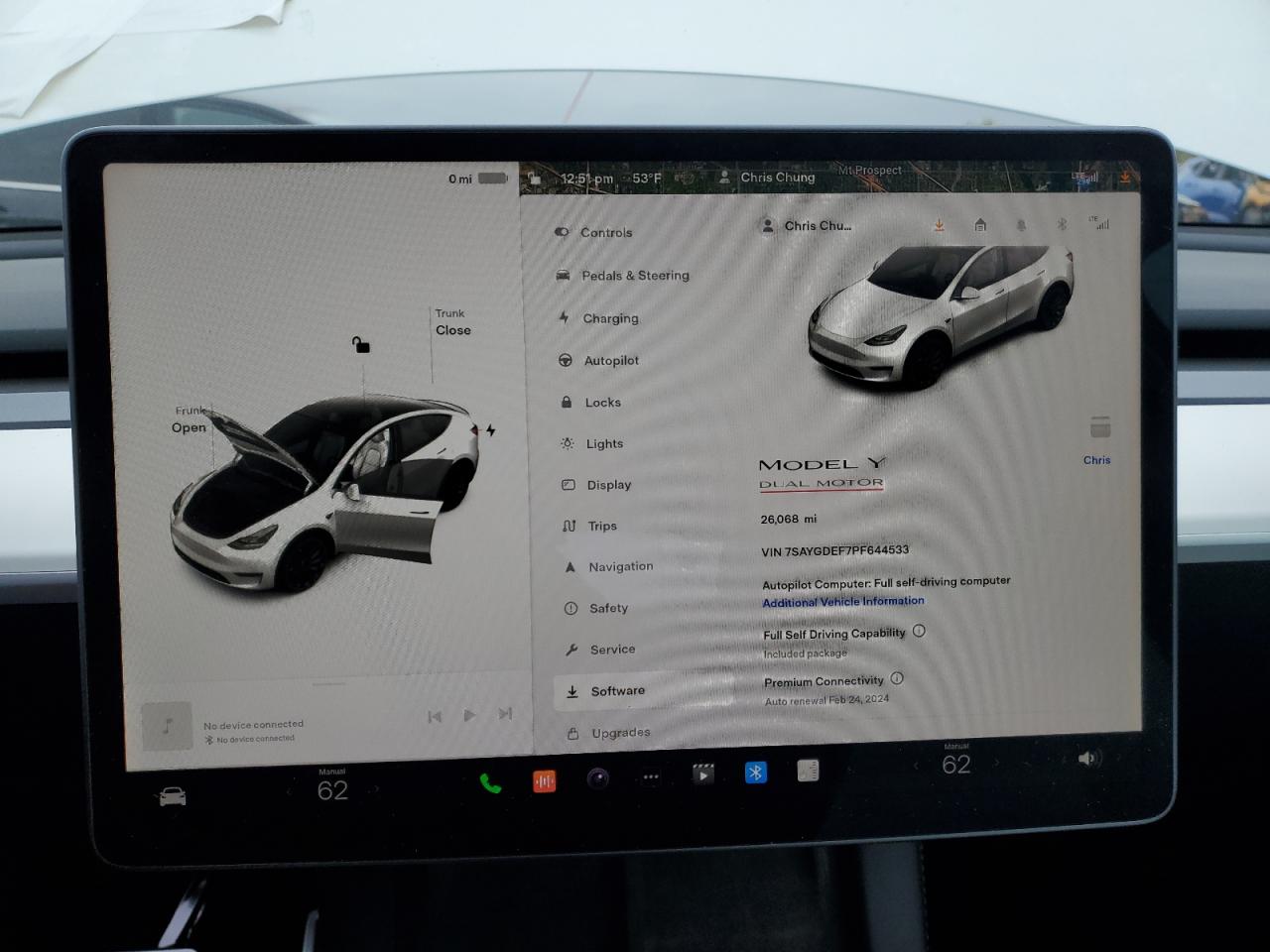 2023 TESLA MODEL Y  VIN:7SAYGDEF7PF644533