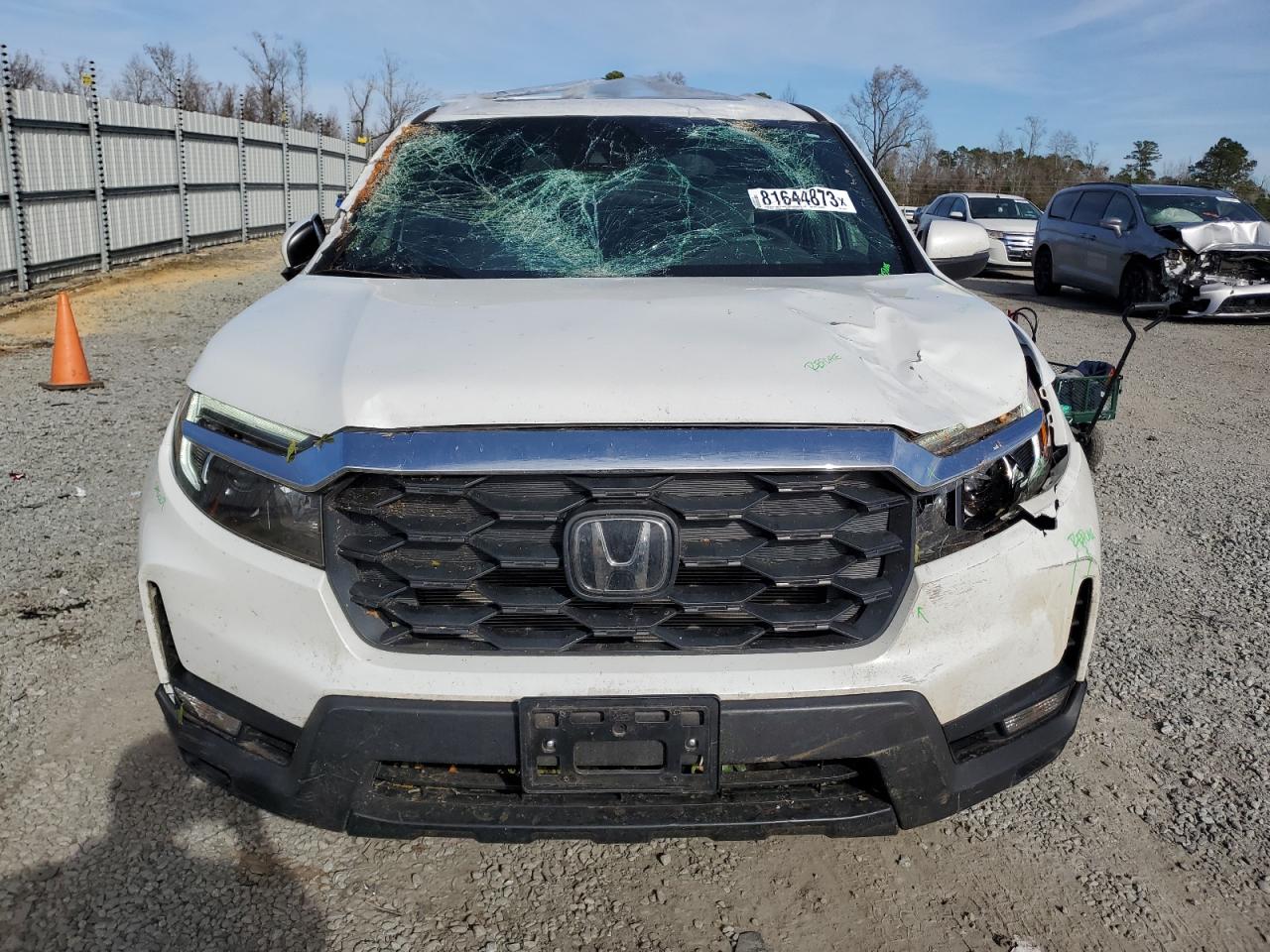 2022 HONDA PASSPORT EXL VIN:5FNYF7H52NB000729