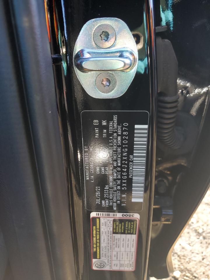 2022 KIA K5 GT LINE VIN:5XXG64J2XNG102870