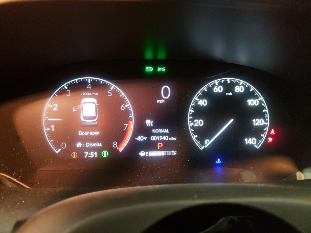2024 HONDA HR-V SPORT VIN:3CZRZ1H55RM716187