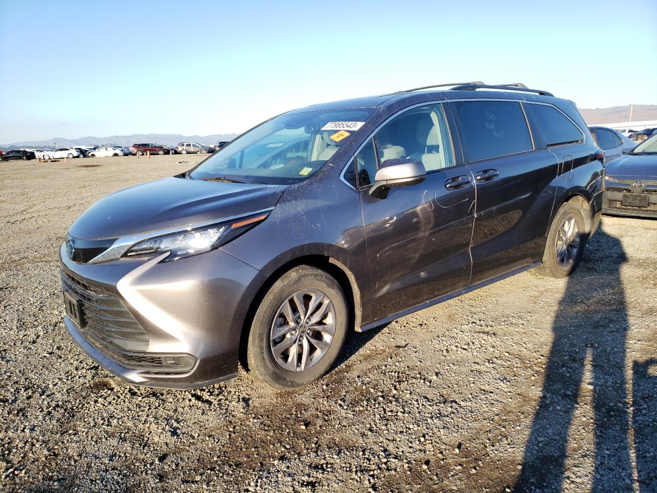 2022 TOYOTA SIENNA LE VIN:5TDBRKEC6NS116983