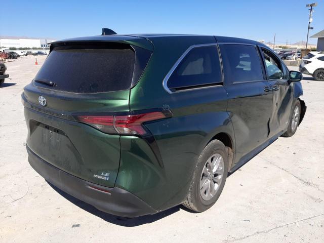 2021 TOYOTA SIENNA LE VIN: 5TDKRKEC3MS004480