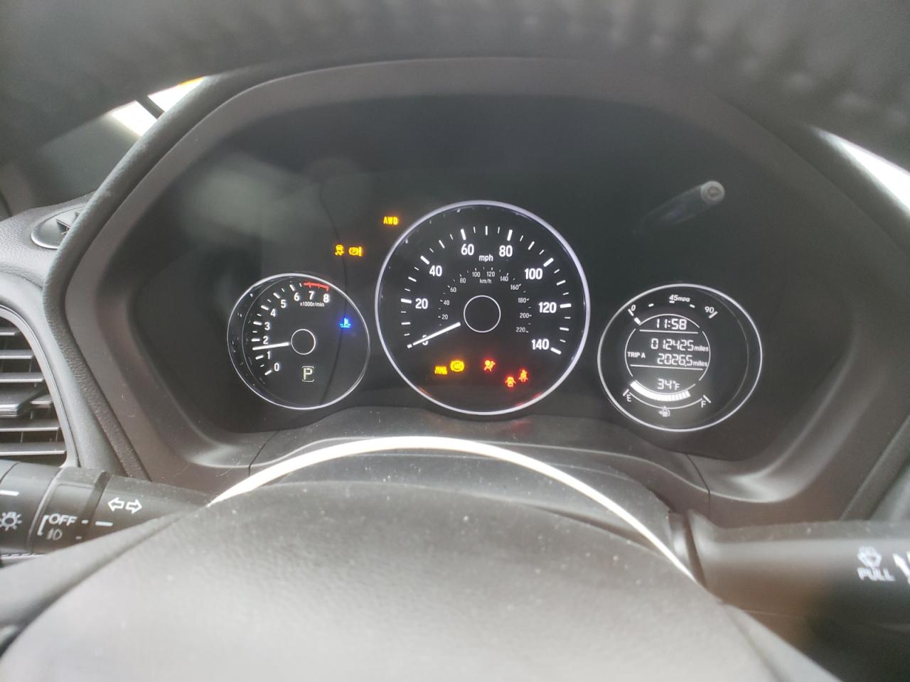2022 HONDA HR-V SPORT VIN:3CZRU6H16NM766440
