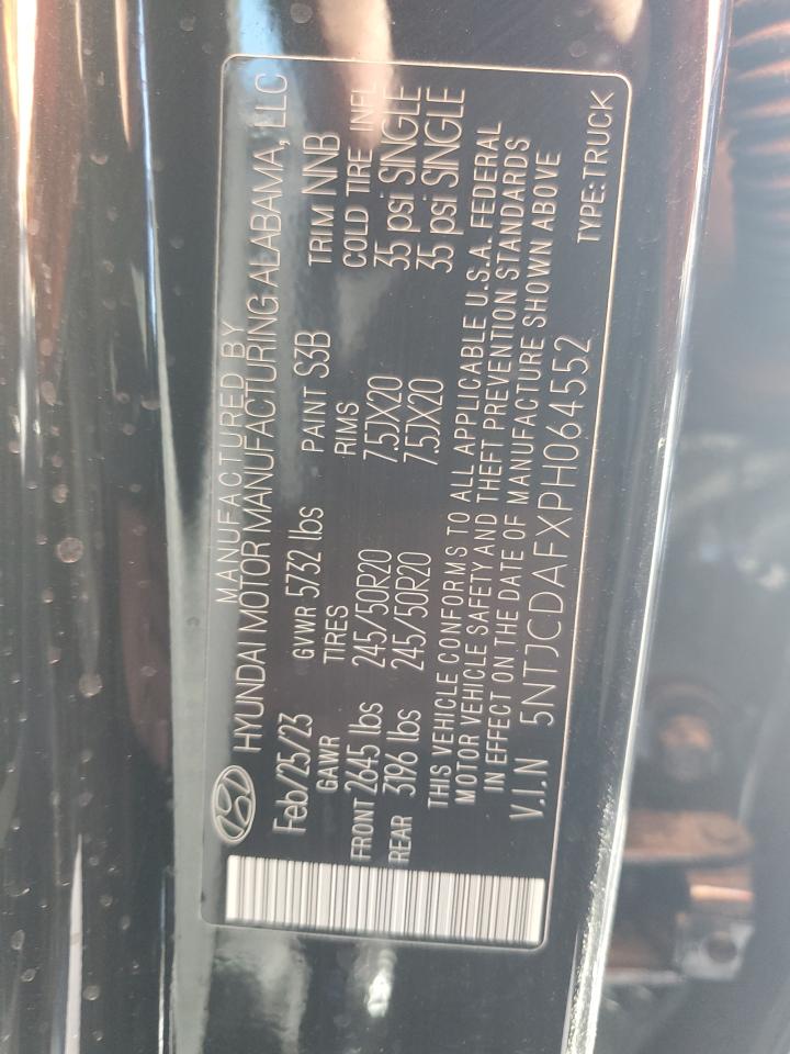 2023 HYUNDAI SANTA CRUZ NIGHT VIN:5NTJCDAFXPH064552