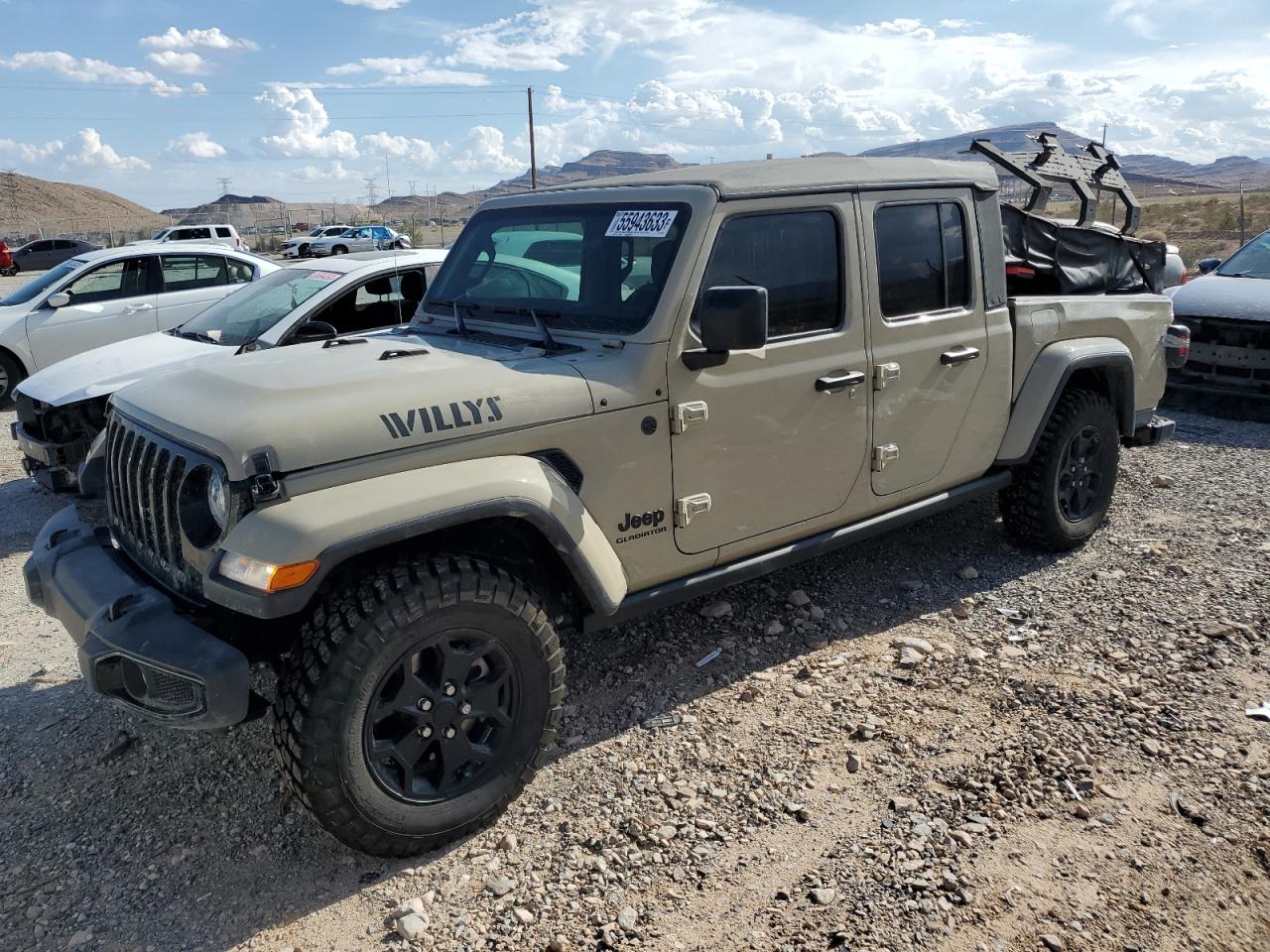 2022 JEEP GLADIATOR SPORT VIN:1C6HJTAG0NL174922