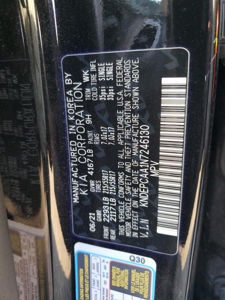 2022 KIA SELTOS LX VIN:KNDEPCAA1N7246130