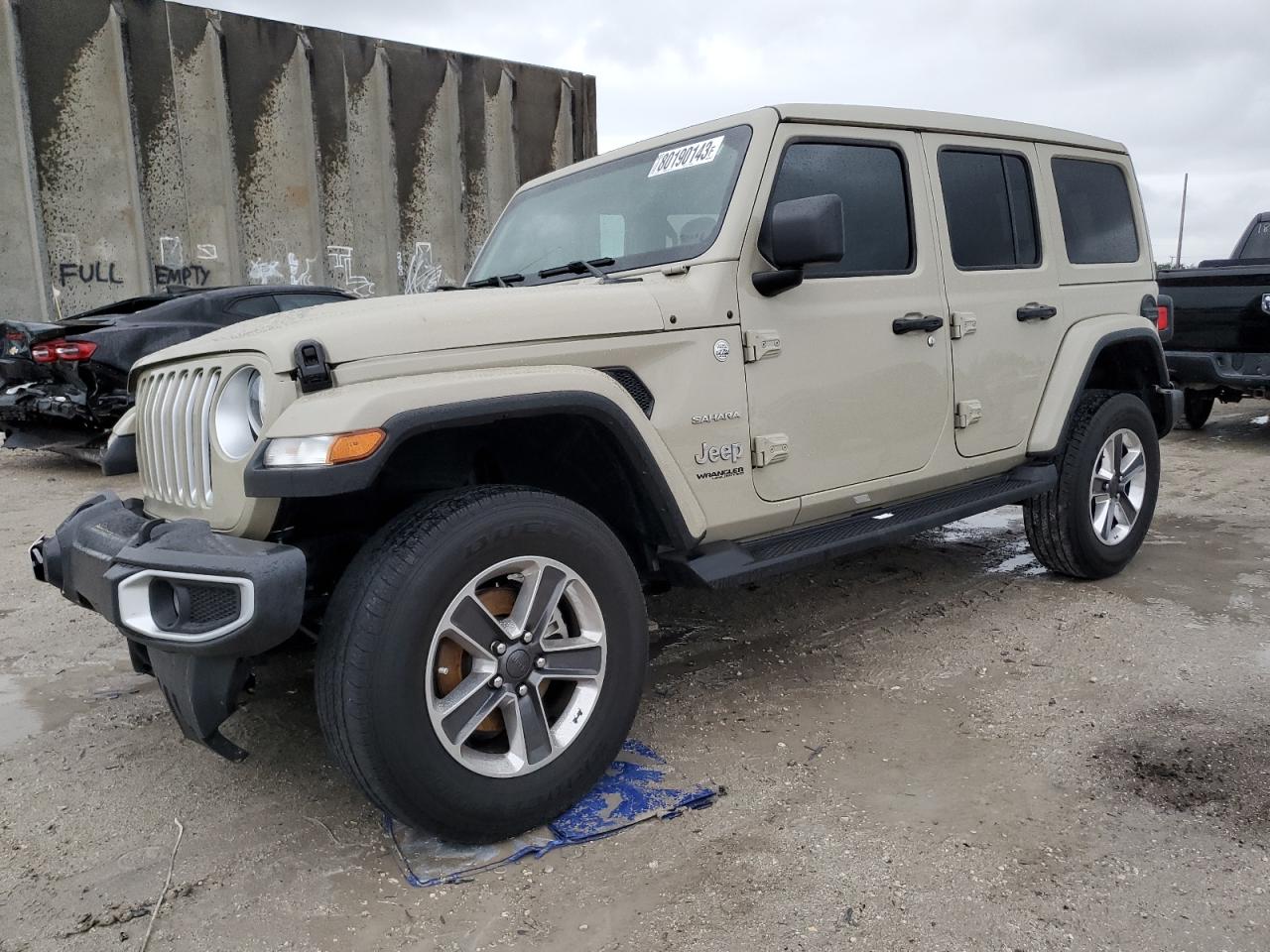 2022 JEEP WRANGLER UNLIMITED SAHARA VIN:1C4HJXEN5NW254403