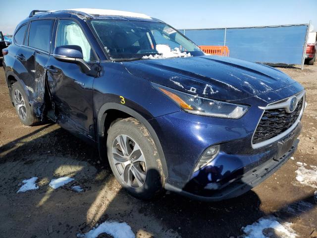 2021 TOYOTA HIGHLANDER HYBRID XLE VIN: 5TDHBRCHXMS025333