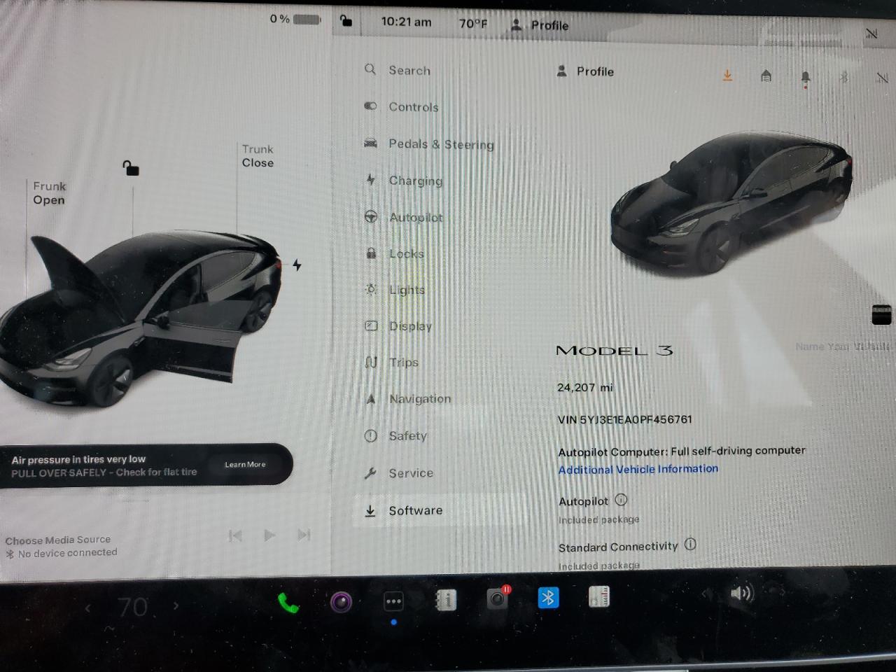 2023 TESLA MODEL 3  VIN:5YJ3E1EA0PF456761