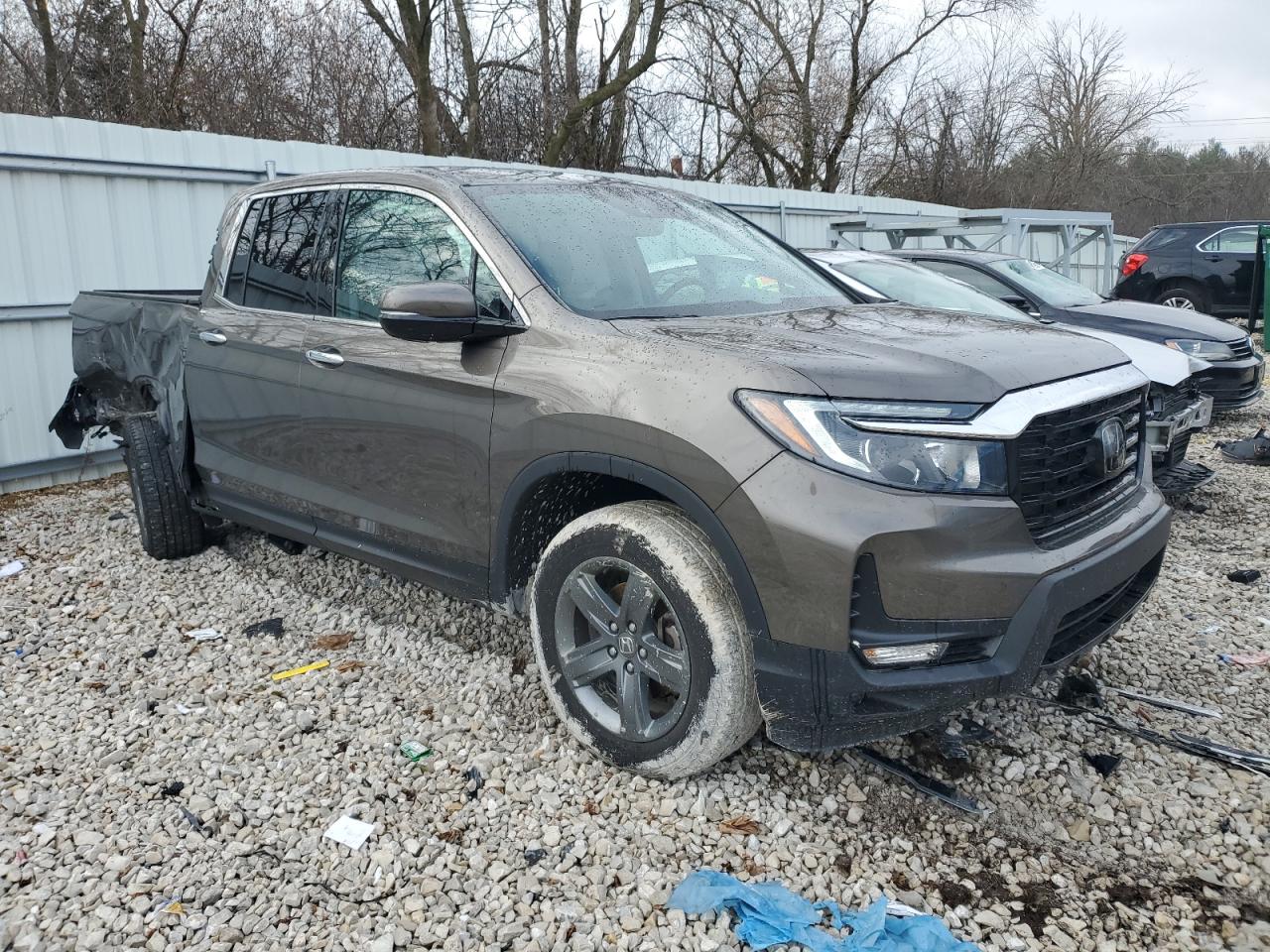 2022 HONDA RIDGELINE RTL VIN:5FPYK3F77NB029661