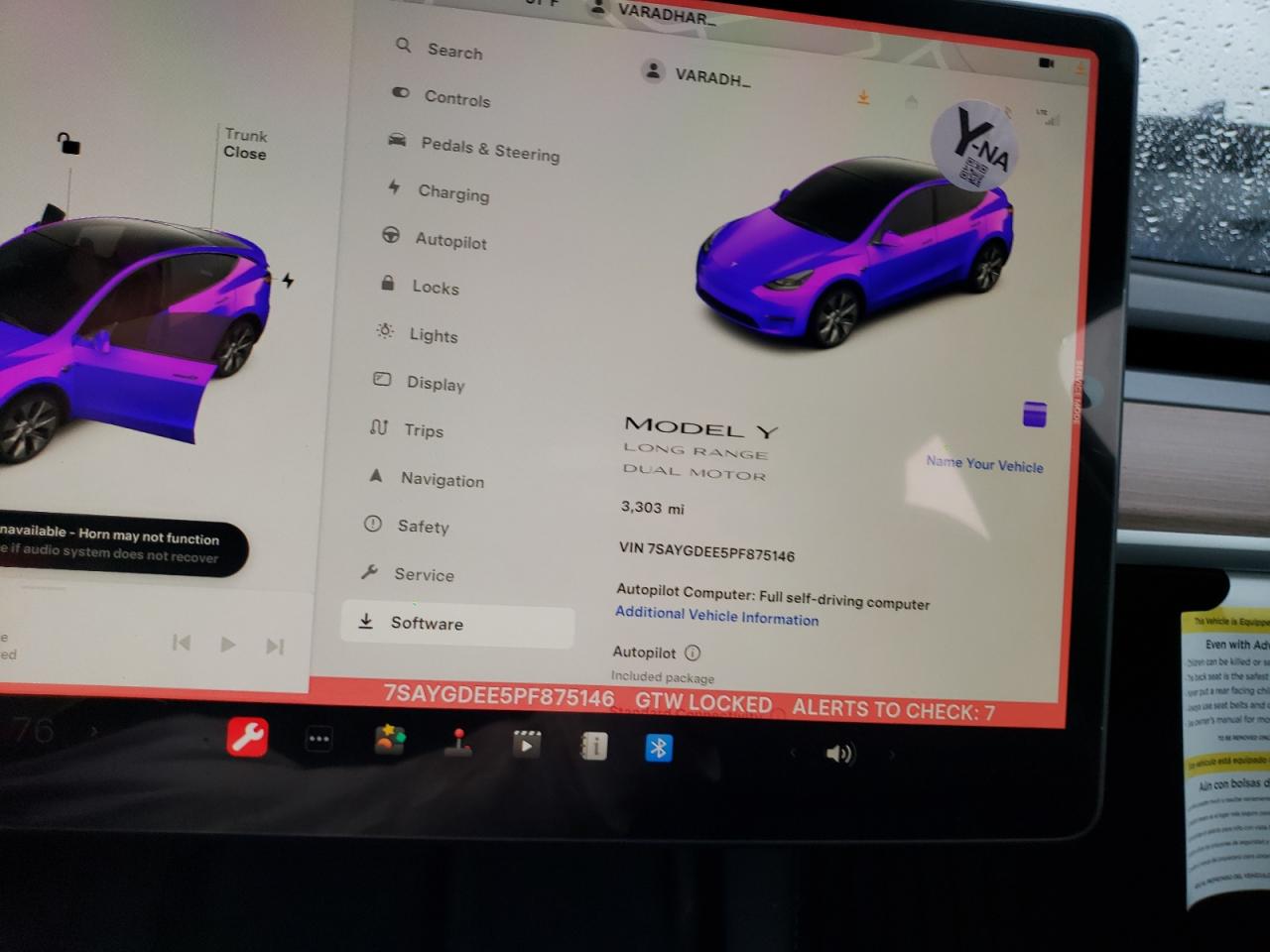 2023 TESLA MODEL Y  VIN:7SAYGDEE5PF875146