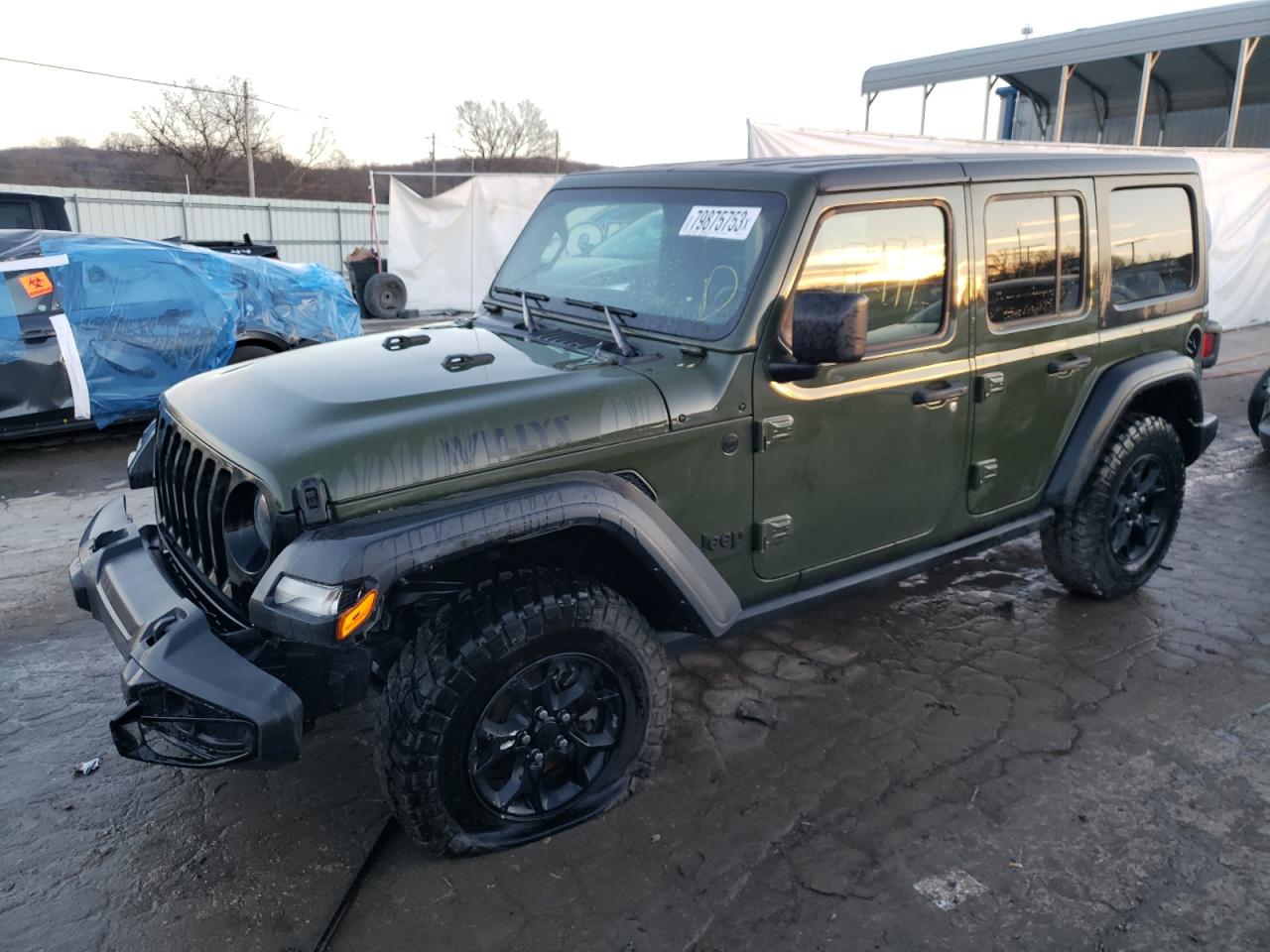 2022 JEEP WRANGLER UNLIMITED SPORT VIN:1C4HJXDG9NW224484