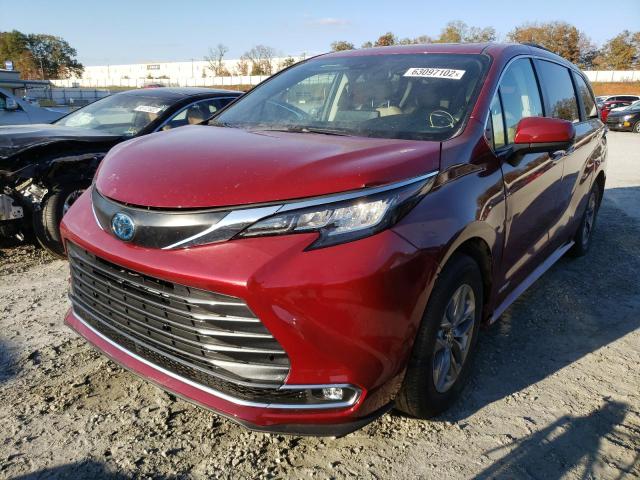 2021 TOYOTA SIENNA XLE VIN: 5TDYSKFC0MS018365